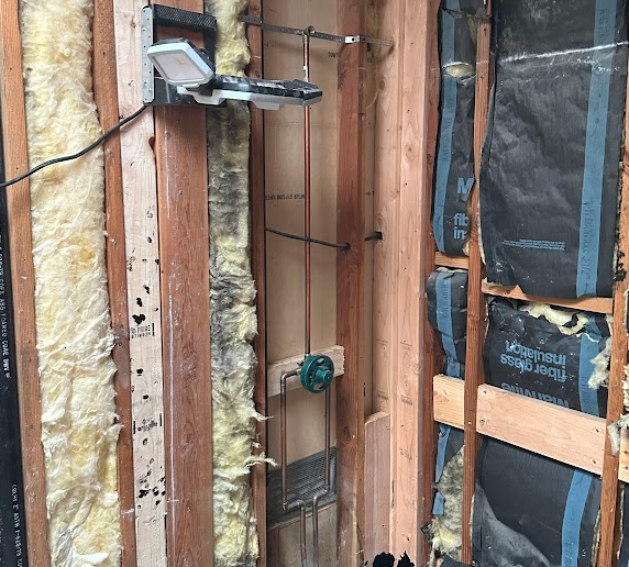 shower plumbing installation