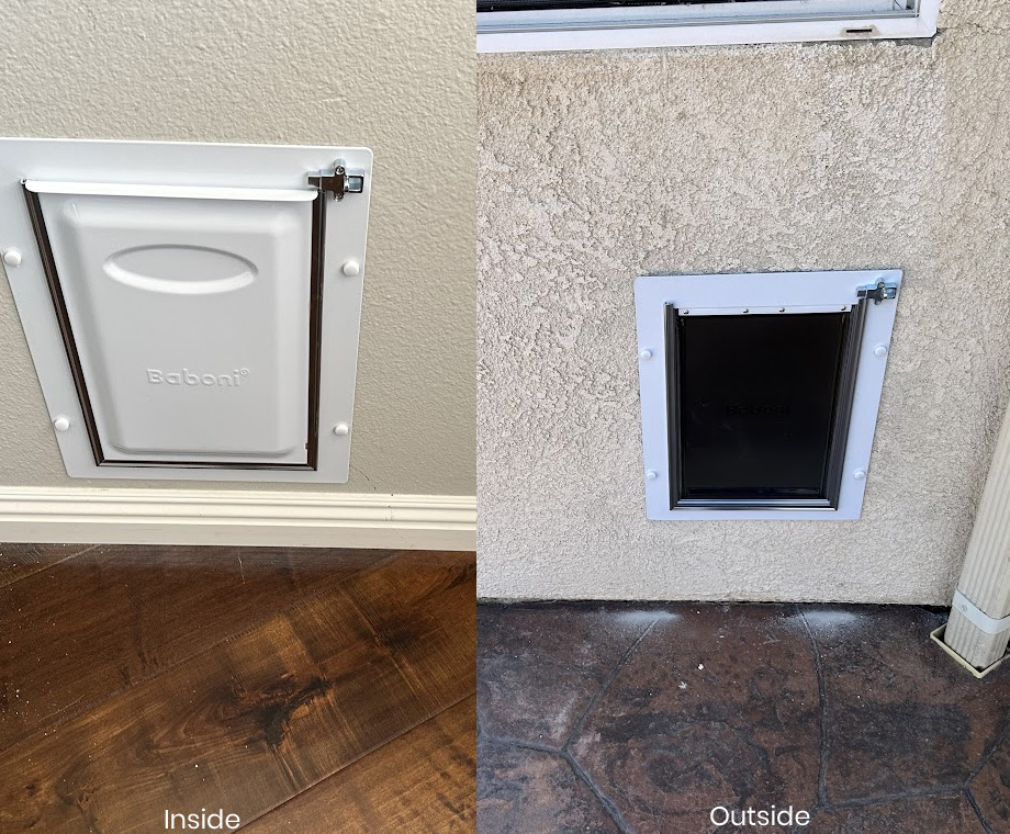 Doggy door Installation