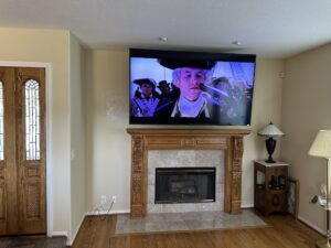 TV Mounting with Low Voltage Wiring Project in Oceanside, CA