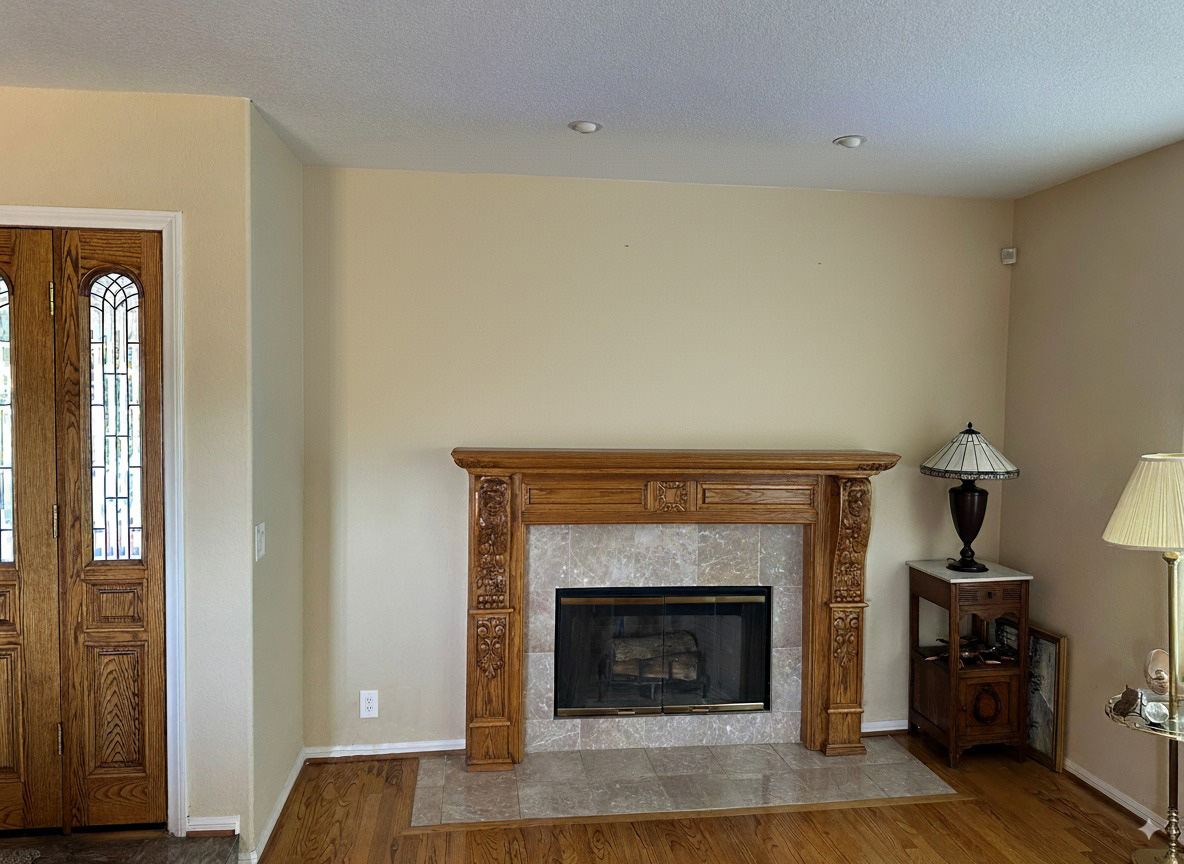 Before TV Mount and Low Voltage Installation in Oceanside CA