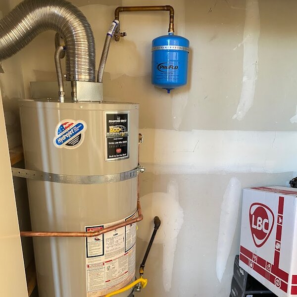 vista water heater install