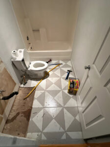 Bathroom remodel demolition in Vista CA